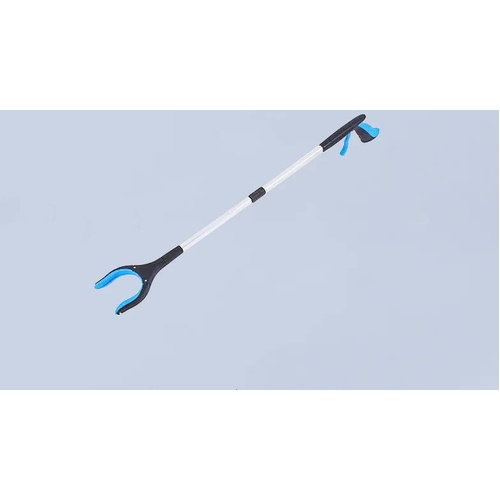 Blue Foldable Grabber Tool with Silicone Non-Slip Claws - Ideal for Litter Picking, Outdoor Use, and Household Cleaning - Main Image