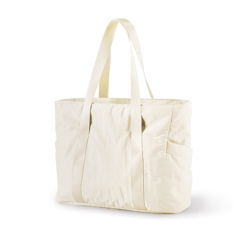 Off White Stylish and Practical Water-Resistant Tote Bag for Daily Use & Yoga - Spacious with Convenient Compartments - Main Image