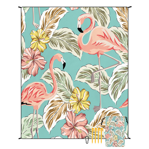 Style STD-001-46 Colorful Quick Dry Beach Mat Sand Proof Waterproof Outdoor Picnic Blanket - Compact & Lightweight - Main Image