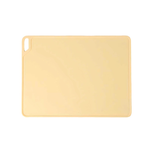 2 Pcs Yellow Safe & Durable Silicone Placemat - Heat Resistant, Spill-Proof Table Protector for Kids & Adults(30*40CM) - Main Image