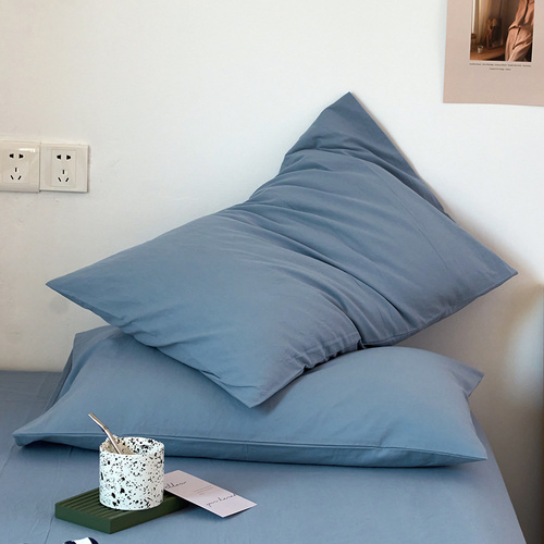 Blue 100% Cotton Pillowcase Set - Envelope Closure(without pillow core) - Main Image