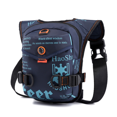 Blue Rugged Polyester Waist Pack - Stylish, Multi-Compartment Crossbody Bag for Outdoor Adventures - Main Image