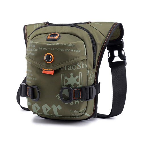 Green Rugged Polyester Waist Pack - Stylish, Multi-Compartment Crossbody Bag for Outdoor Adventures - Main Image