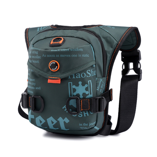 Dark Green Rugged Polyester Waist Pack - Stylish, Multi-Compartment Crossbody Bag for Outdoor Adventures - Main Image