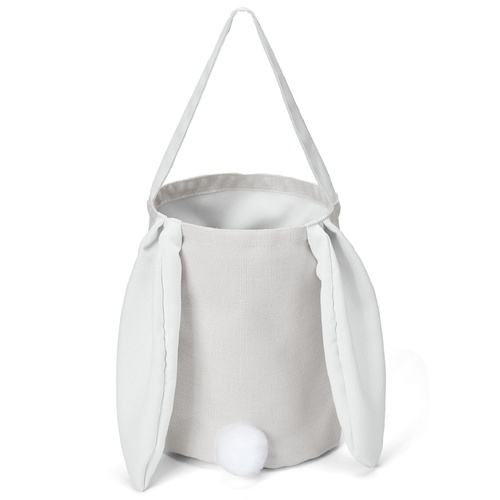 White Adorable Easter Bunny Ear Tote Bag - Stylish Rabbit-Themed Candy Bag - Main Image