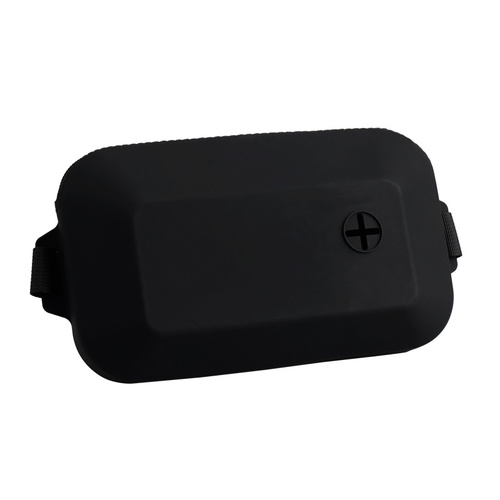 Black Silicone Pet Treat Pouch for Dog Training - Portable Waist Bag with Waste Bag Holder - Main Image