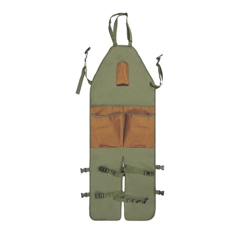 Green And Brown Gardening Leg Apron - Oxford Fabric, Multi-Pocket, Extended Design, 118x45cm, 450g - Main Image