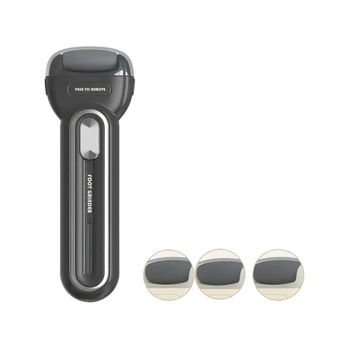 Black Electric Foot Grinder with USB Charging - Dual-Speed Callus Remover for Smooth, Exfoliated Feet - Main Image