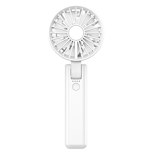Dual-Blade Portable Neck Fan - Rechargeable USB Fan with Carabiner - Main Image