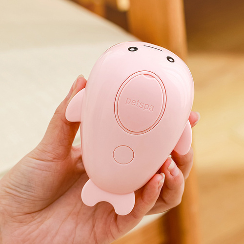 2 PCS Pink Dolphin Electric Pet Brush | One-Click Spray, Massage, & Hair Removal - Main Image