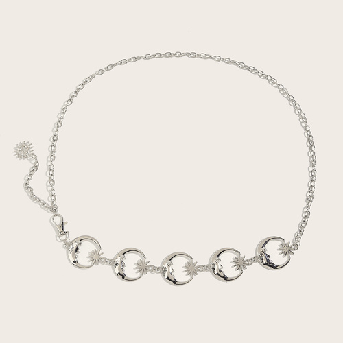 2 PCS (Style 4)Statement Body Chain Belt - Women's Sun Flower Waist Jewelry - Main Image