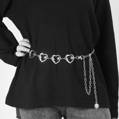 2 PCS (Style 5)Statement Body Chain Belt - Women's Sun Flower Waist Jewelry - Main Image