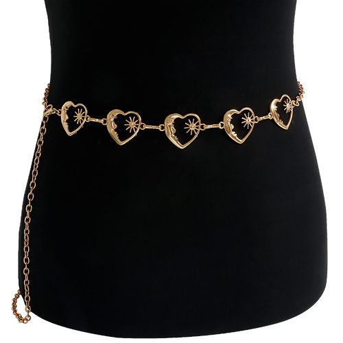2 PCS (Style 6)Statement Body Chain Belt - Women's Sun Flower Waist Jewelry - Main Image