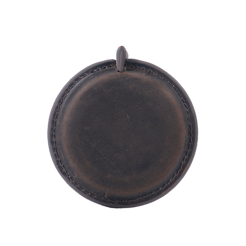 Coffee Mini Leather Tape Measure - 1.5m/60in - Round Plain - Main Image