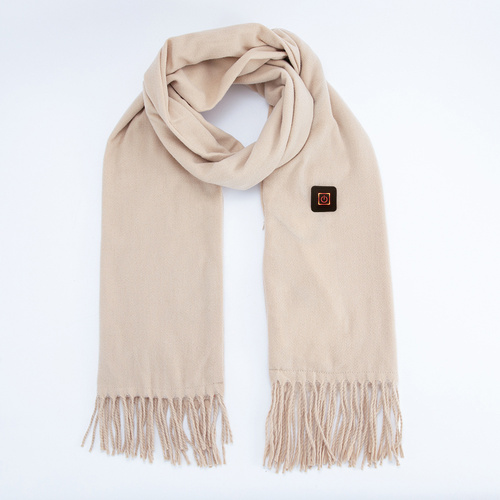 Khaki Heated Scarf - Electric Warming Scarf, Winter Outdoor Essential (Without power bank) - Main Image