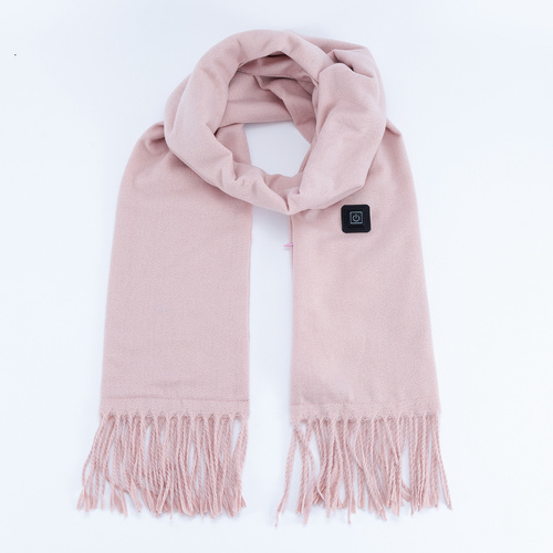 Light Pink Heated Scarf - Electric Warming Scarf, Winter Outdoor Essential (Without power bank) - Main Image