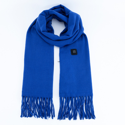Royal Blue Heated Scarf - Electric Warming Scarf, Winter Outdoor Essential (Without power bank) - Main Image