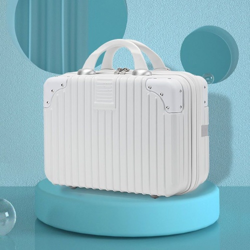 Retro 14-inch hand-made makeup box-retro white (no lock) (no lock) - Main Image