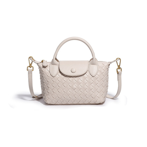 Beige Woven Shoulder Bag - Stylish Dumpling Bag, Simple and Versatile Crossbody for Women - Main Image