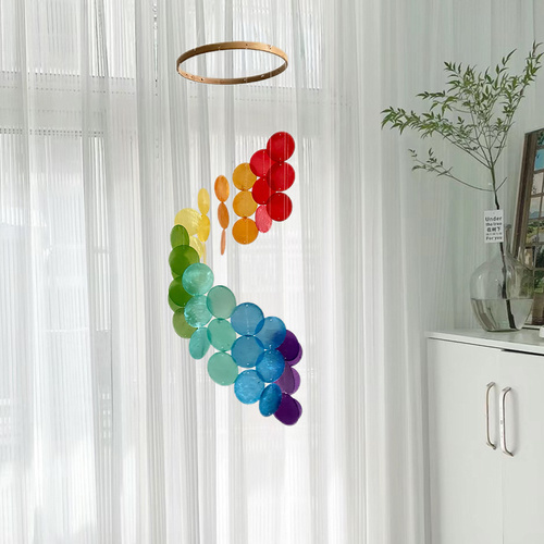 Coloful Bohemian Seashell Wind Chime - Dream Catcher Hanging Decor for Home - Main Image