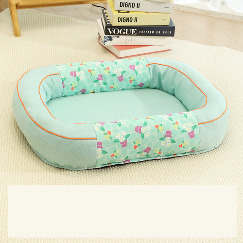 Size S Green Cozy Pet Bed for Small Dogs and Cats - Durable & Chew-Resistant Nest for All Seasons - Main Image
