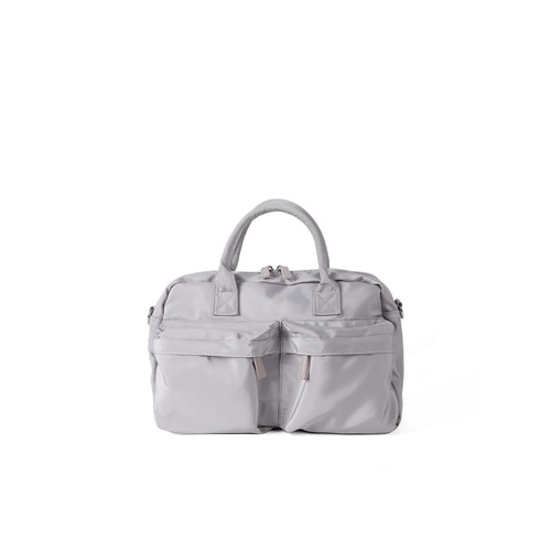 Grey Casual Nylon Tote Bag - Lightweight Korean-Style Crossbody Bag, Large Capacity - Main Image