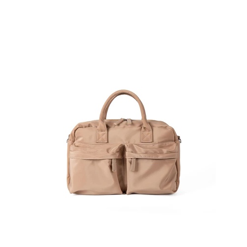 Khaki Casual Nylon Tote Bag - Lightweight Korean-Style Crossbody Bag, Large Capacity - Main Image