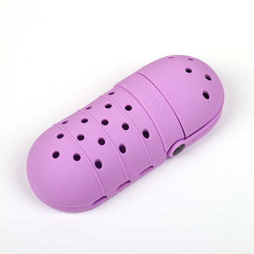 2 Pcs Purple Portable Makeup Brush Holder - Silicone Cosmetic Organizer with 21 Slots, Washable, 20x8x5cm, 170g(makeup brush not included) - Main Image