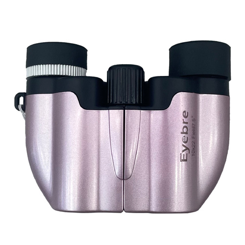 Purple 10x22 Compact Binoculars for Adults - High Definition Lightweight Telescope for Hiking, Travel, and Concerts - Main Image