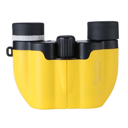 Yellow 10x22 Compact Binoculars for Adults - High Definition Lightweight Telescope for Hiking, Travel, and Concerts - Main Image