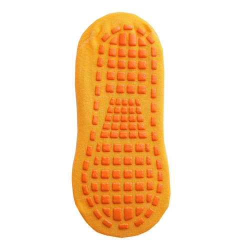 Ten Pairs Of Yellow Kids Non-Slip Trampoline Socks  for Playground Early Education and Yoga Unisex Anti-Skid Floor Socks for 1-5 Years - Main Image