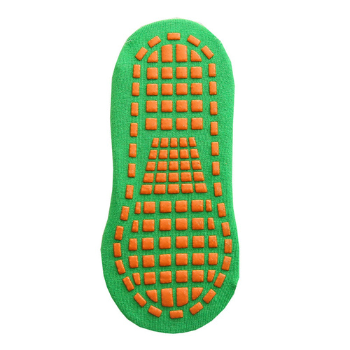 Ten Pairs Of Green Kids Non-Slip Trampoline Socks  for Playground Early Education and Yoga Unisex Anti-Skid Floor Socks for 1-5 Years - Main Image