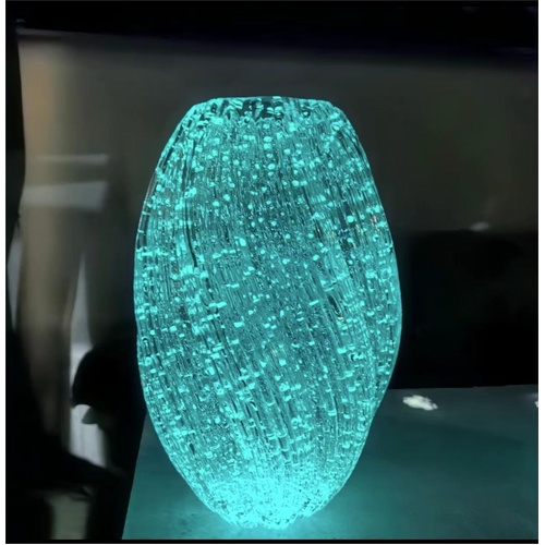 Maltose Vase Luminous INS-Style Glass Vase Modern Minimalist Hydroponic Flower Holder Creative Desktop Decorative Floral Arrangement - Main Image