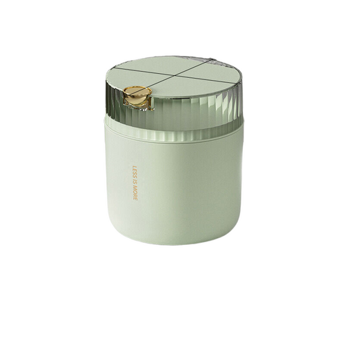 Light cedar green desktop trash can (standard with one roll of garbage bag) 14cm * 15cm (including button) * 16cm - Main Image