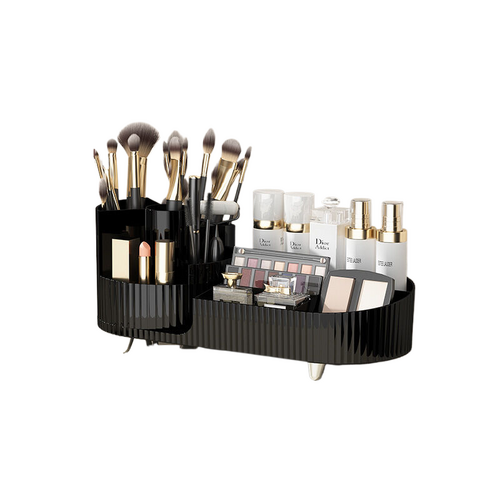 Large pen holder rotating storage tray, black - Main Image