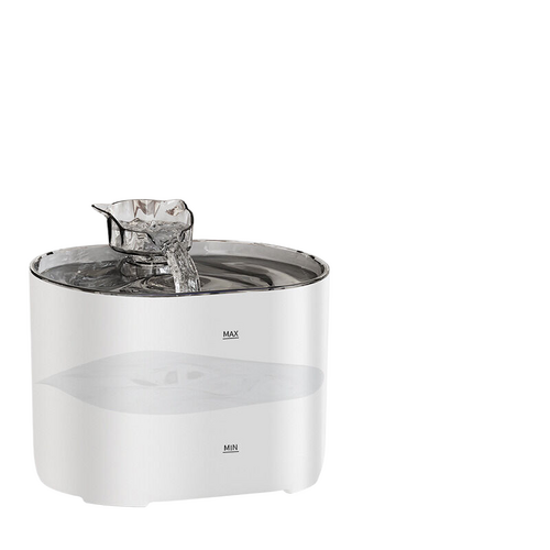 White pet automatic water dispenser plug-in intelligent version [adapter+sensor] 188 * 142 * 140mm - Main Image