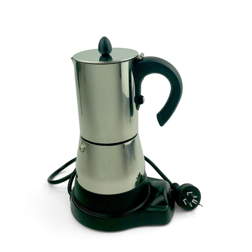 Electric Espresso Moka Coffee Maker 4Cups Stainless Steel Italian Classic AU STOCK - Main Image