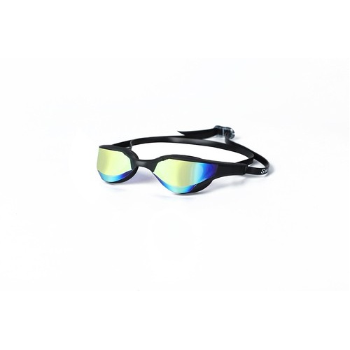 Adult mirrored lens swimming goggles gold - Main Image