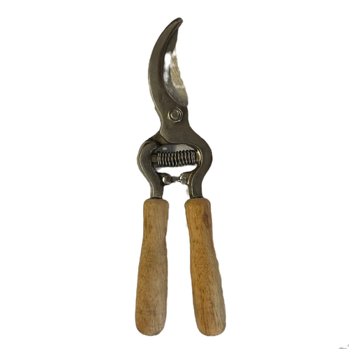 Curved Pruning Shears | Wooden Handle - Main Image
