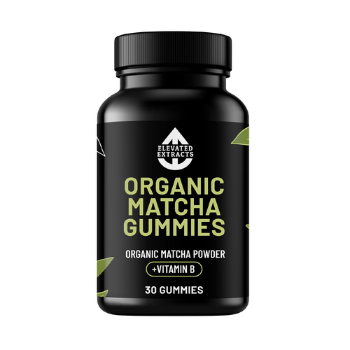 Elevated Extracts Organic Matcha Gummies - 30 Gummies - Main Image