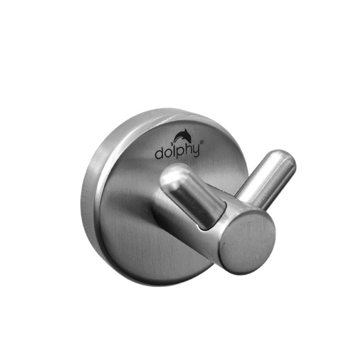 Double Robe Hook -   Concealed Fix Brushed Finish - Main Image