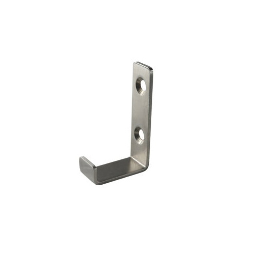 Satin SS Coat Hook Screw Fix 44mm Depth - Main Image