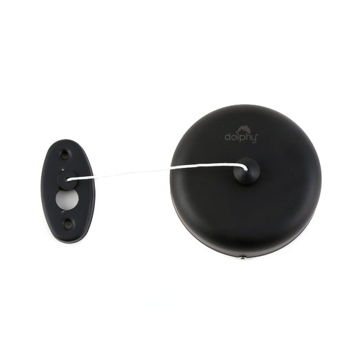 Retractable Single Clothesline - Black - Main Image