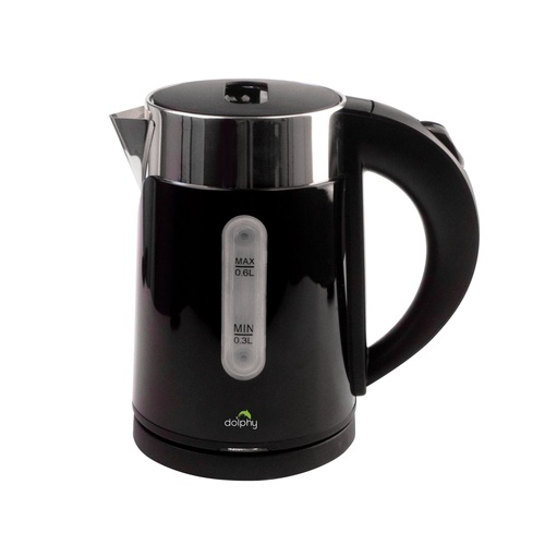 0.6L Stainless Steel Electric Kettle Black - Main Image