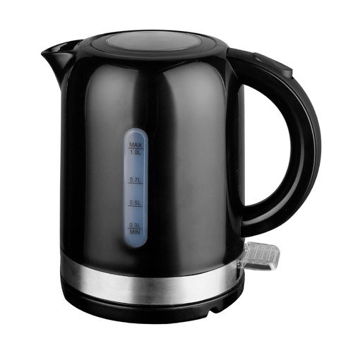 1L Black Electric Kettle High Grade Abs Material - Main Image