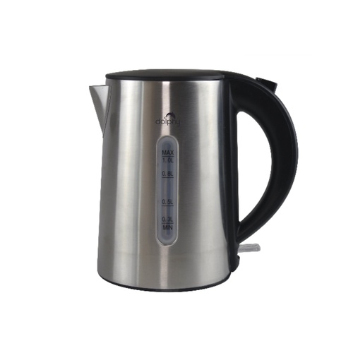 1.0L Brushed Silver Stainless Steel Kettle - Main Image
