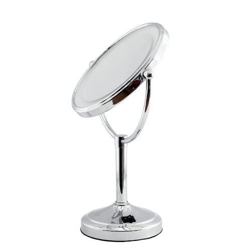 5X & 1X LED Tabletop Magnifying Mirror - Chrome - Main Image