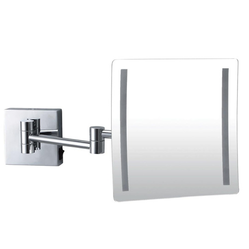 3X LED Magnifying Mirror Wall Mount - Silver - Main Image