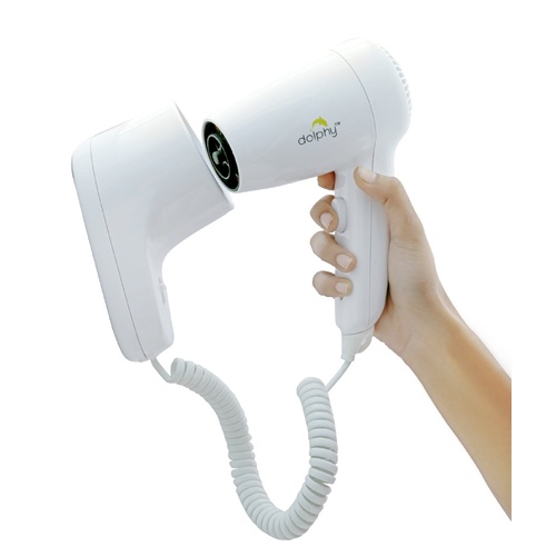 Wall Mount Hair Dryer 1200W - White - Main Image