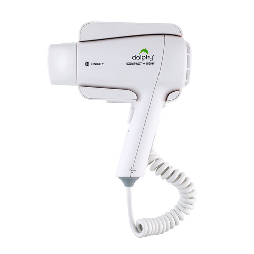 Plaza Wall Mount Hair Dryer 1800W - White - Main Image